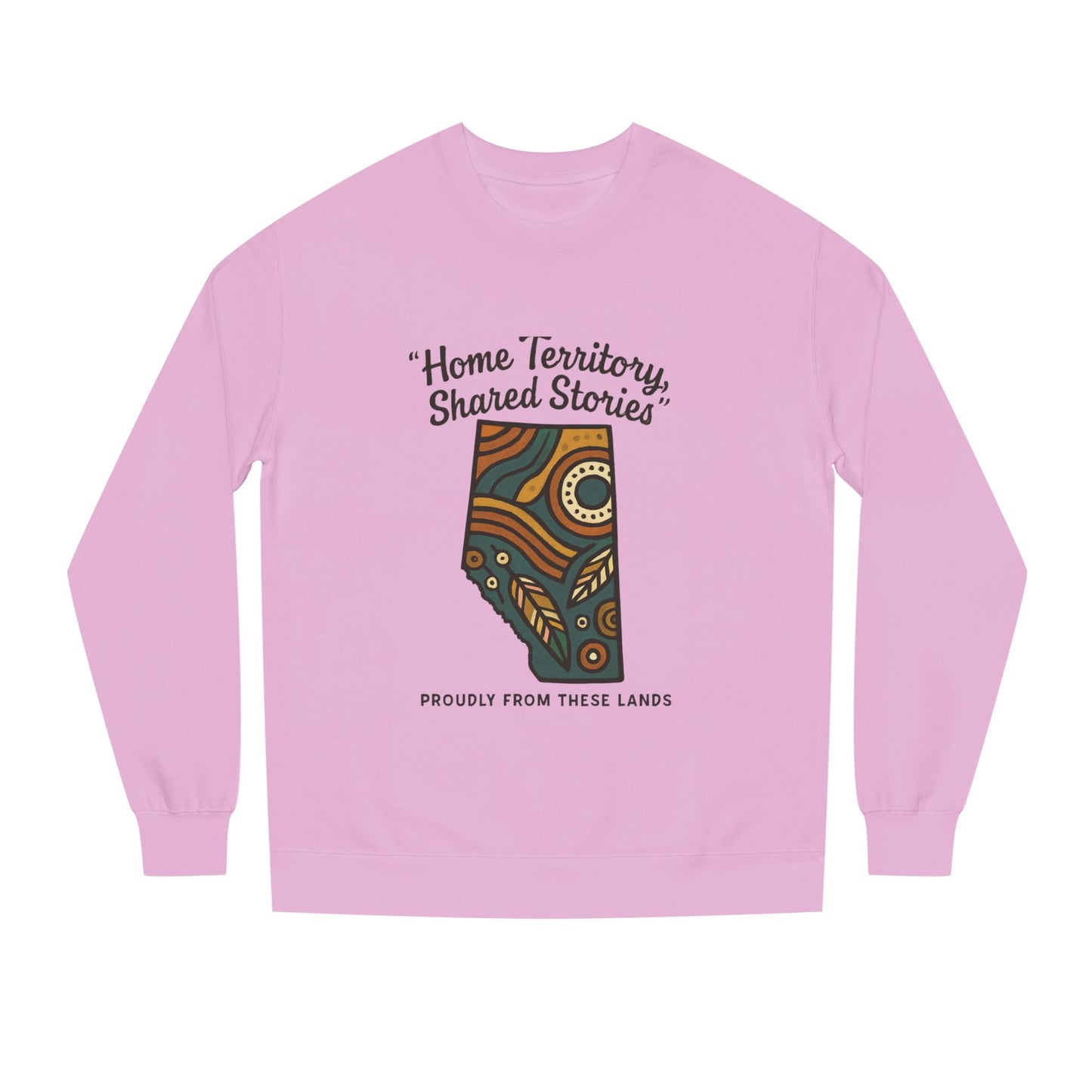 Cozy Cultural Sweatshirt, Home Territory Shared Stories Apparel, Unisex Gift, Casual Wear, Winter Wardrobe, Thoughtful Present