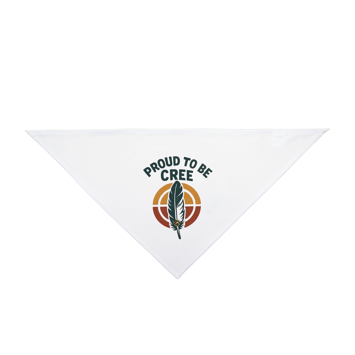 Proud to Be Cree Pet Bandana | Ethically Made Dog Accessory | Indigenous Pride | Gift for Dog Lovers | Pet Apparel for Celebrations