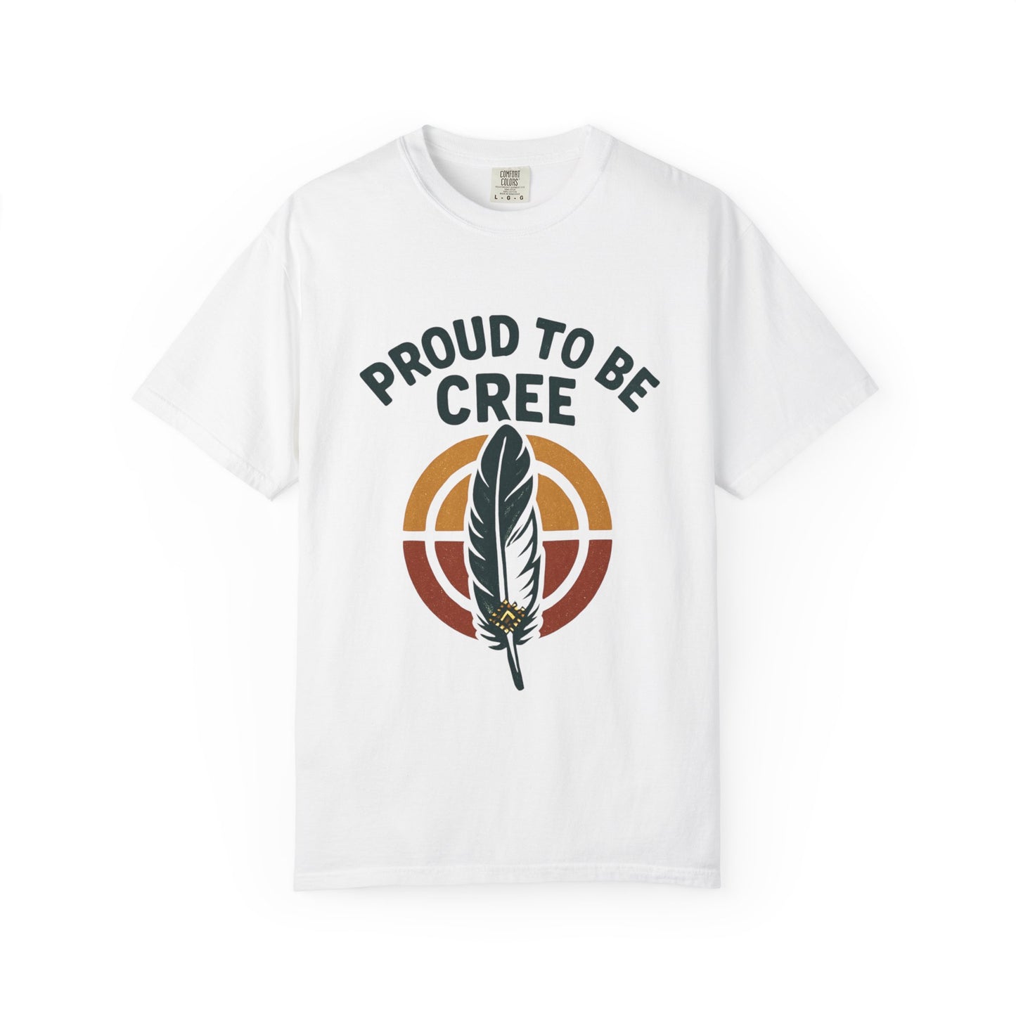 Proud to Be Cree Unisex Garment-Dyed T-shirt, Indigenous Pride Shirt, Ethnic Heritage Tee, Casual Wear, Gift for Native Culture Enthusiasts