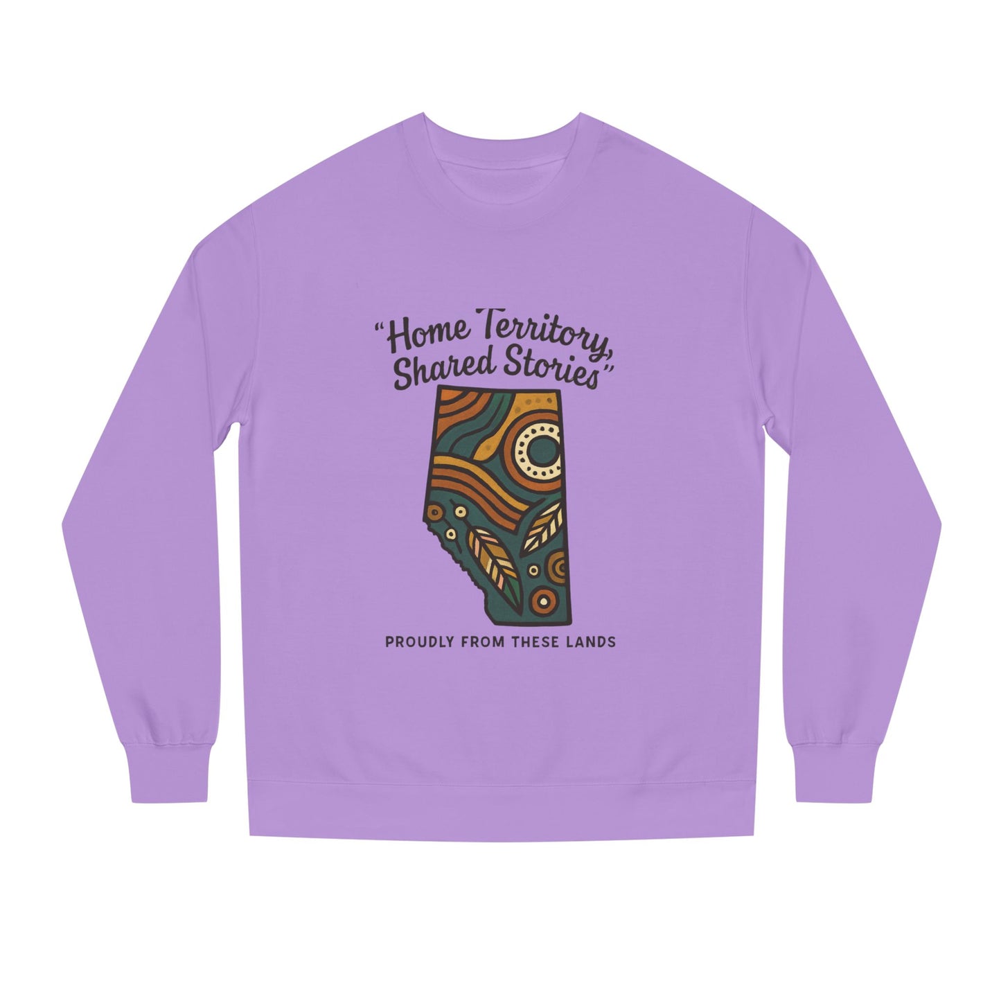 Cozy Cultural Sweatshirt, Home Territory Shared Stories Apparel, Unisex Gift, Casual Wear, Winter Wardrobe, Thoughtful Present