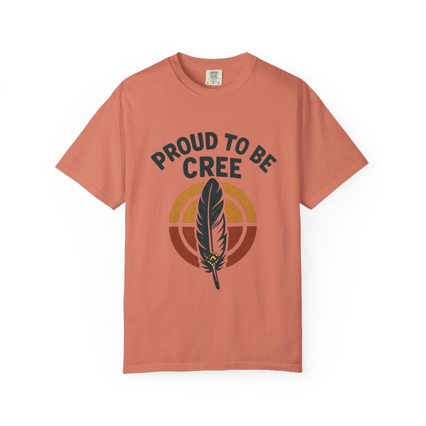 Proud to Be Cree Unisex Garment-Dyed T-shirt, Indigenous Pride Shirt, Ethnic Heritage Tee, Casual Wear, Gift for Native Culture Enthusiasts