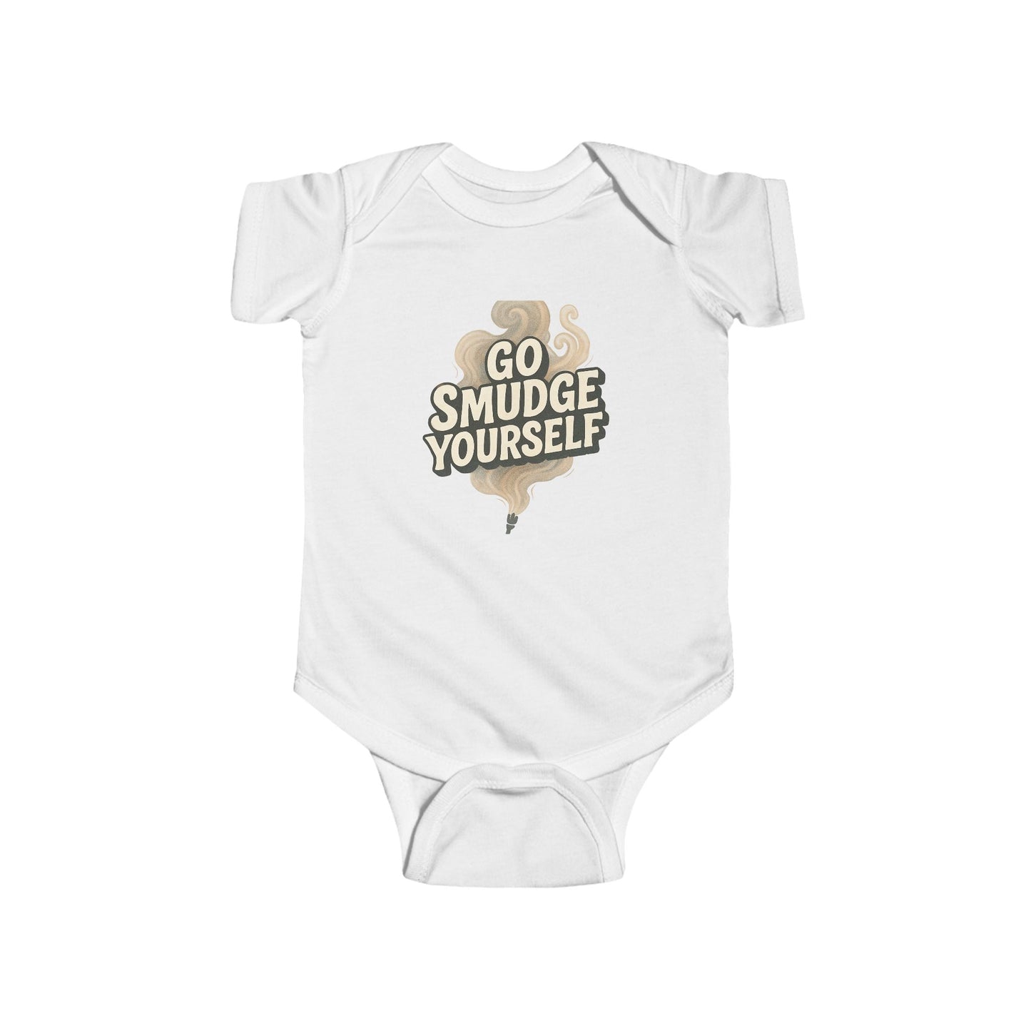 Go Smudge Yourself Baby Bodysuit - Funny Infant Outfit, Gift for New Parents, Unique Baby Shower Gift, Cute Baby Clothes, Baby Onesie
