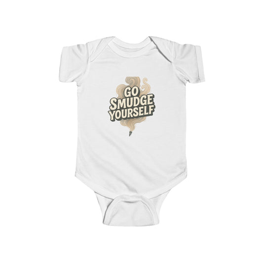 Go Smudge Yourself Baby Bodysuit - Funny Infant Outfit, Gift for New Parents, Unique Baby Shower Gift, Cute Baby Clothes, Baby Onesie