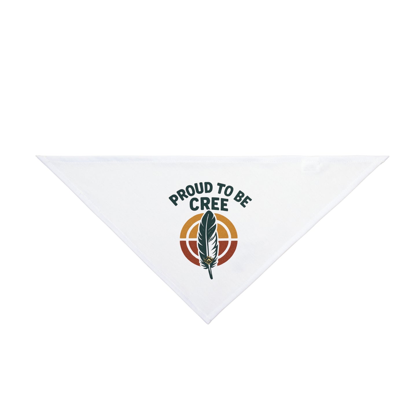 Proud to Be Cree Pet Bandana | Ethically Made Dog Accessory | Indigenous Pride | Gift for Dog Lovers | Pet Apparel for Celebrations