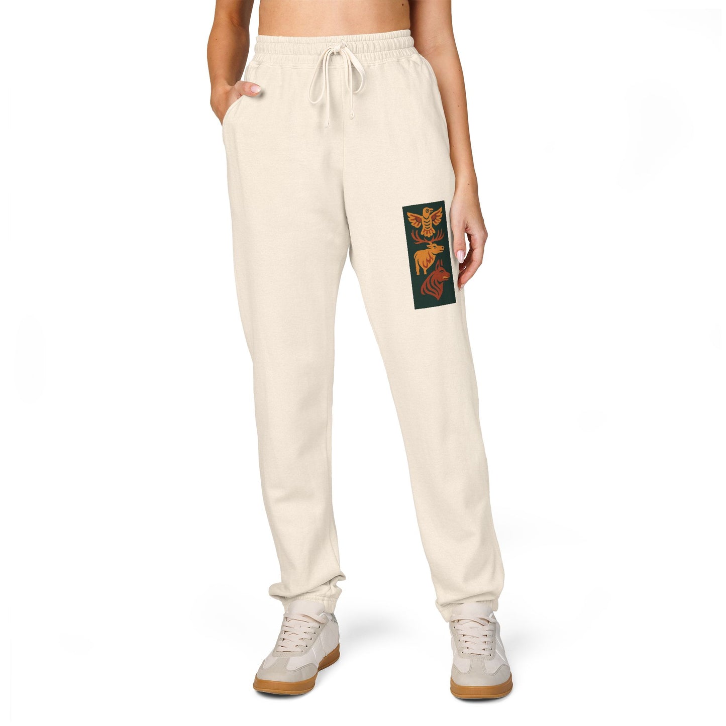 Cozy Flower-Printed Unisex Sweatpants, Fleece Lounge Pants, Casual Athleisure, Gift for Him/Her, Relaxation Wear