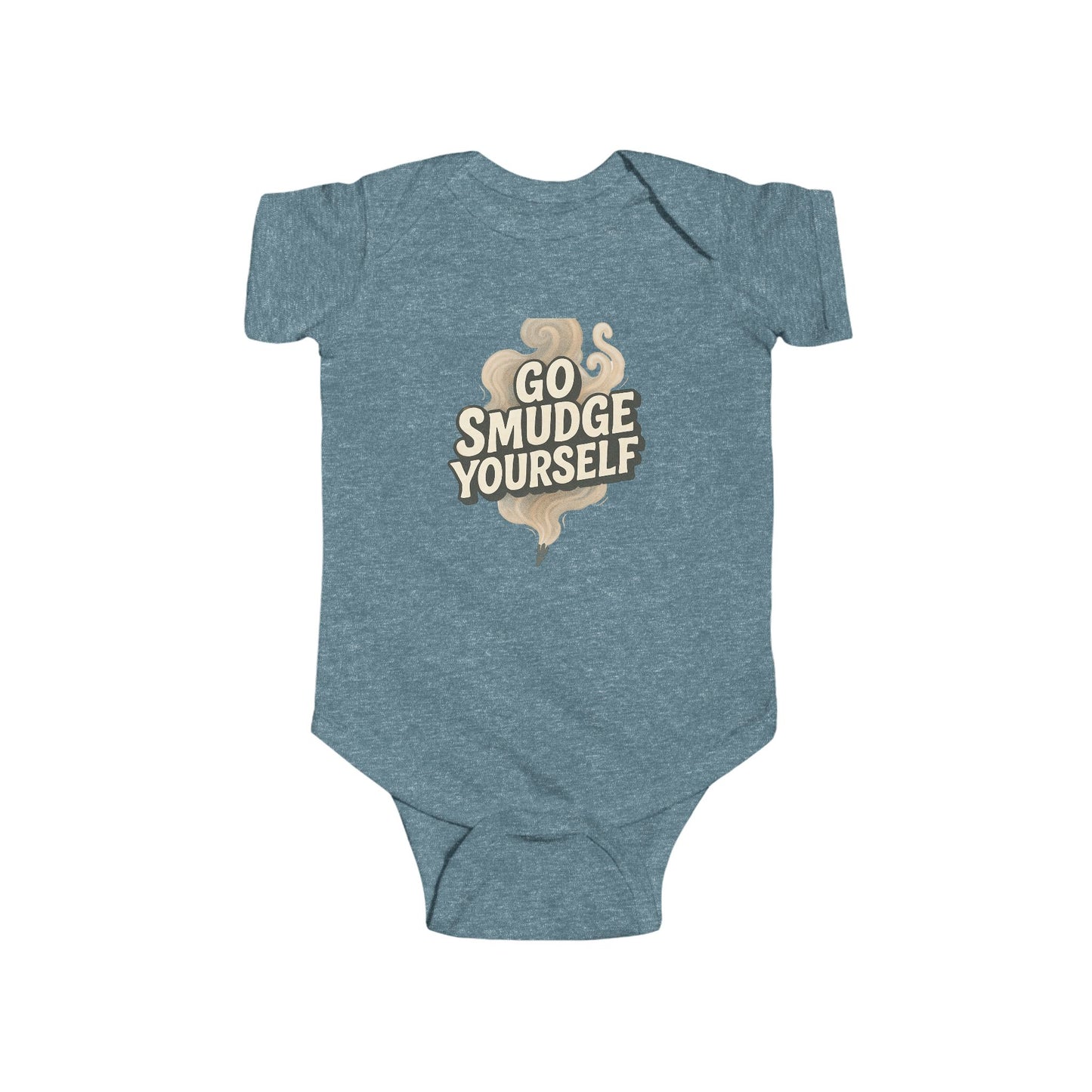 Go Smudge Yourself Baby Bodysuit - Funny Infant Outfit, Gift for New Parents, Unique Baby Shower Gift, Cute Baby Clothes, Baby Onesie
