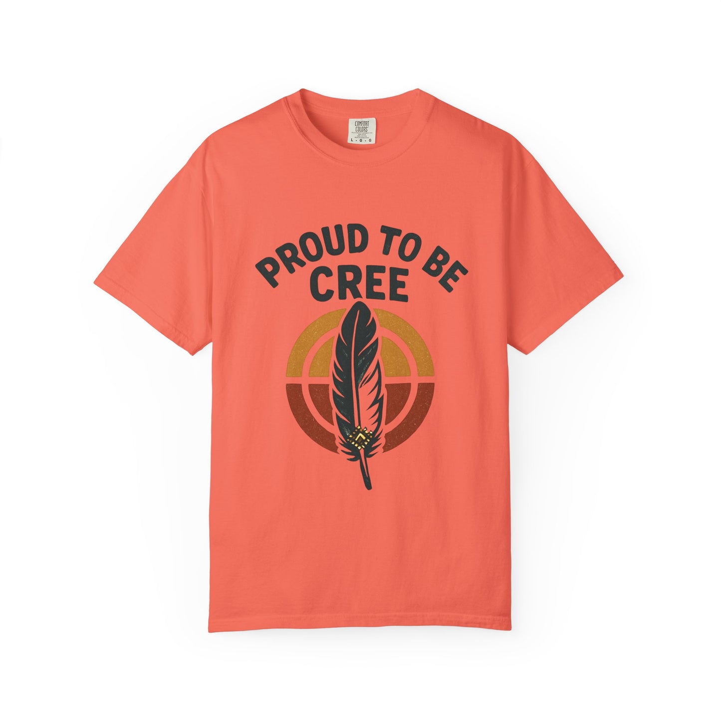Proud to Be Cree Unisex Garment-Dyed T-shirt, Indigenous Pride Shirt, Ethnic Heritage Tee, Casual Wear, Gift for Native Culture Enthusiasts