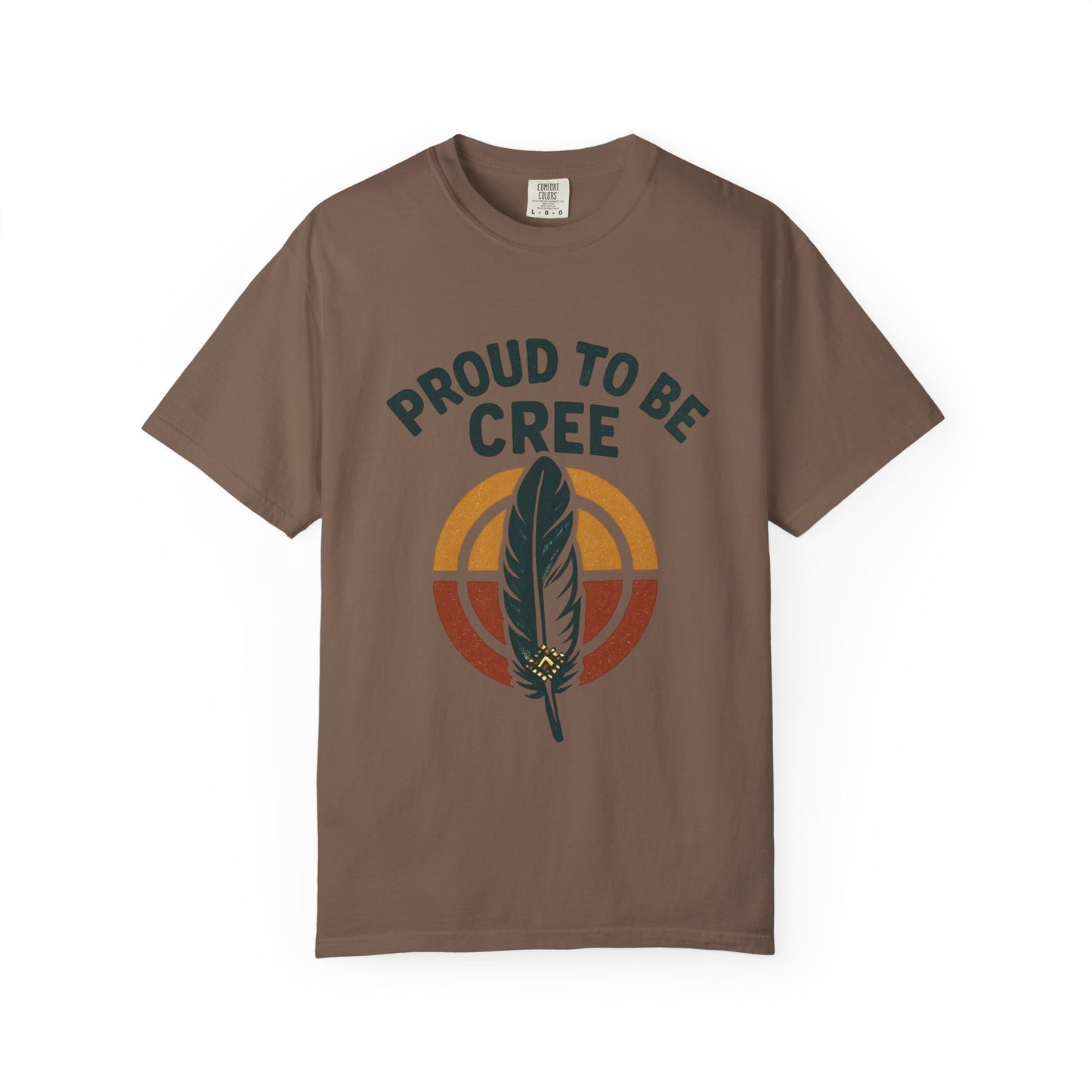 Proud to Be Cree Unisex Garment-Dyed T-shirt, Indigenous Pride Shirt, Ethnic Heritage Tee, Casual Wear, Gift for Native Culture Enthusiasts