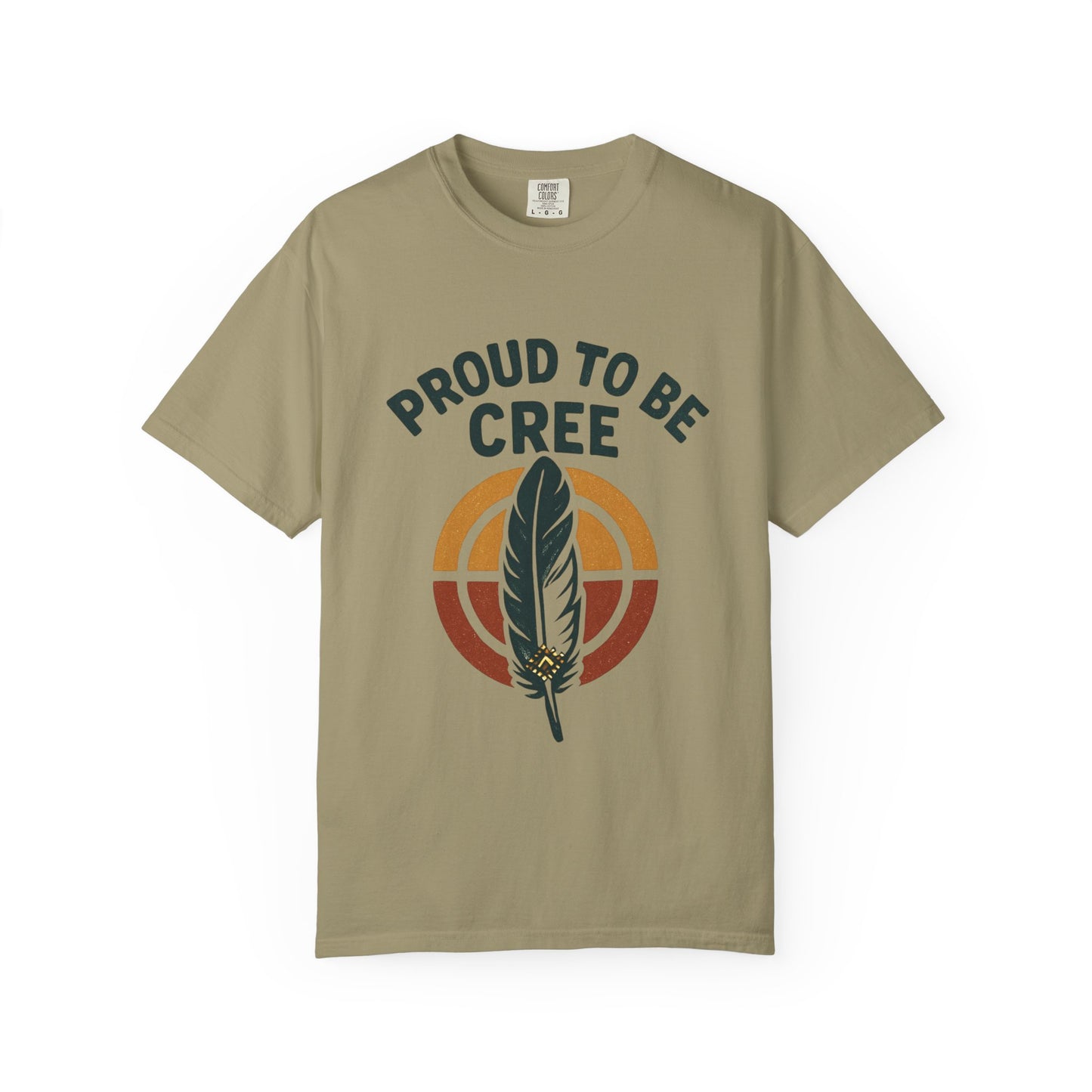Proud to Be Cree Unisex Garment-Dyed T-shirt, Indigenous Pride Shirt, Ethnic Heritage Tee, Casual Wear, Gift for Native Culture Enthusiasts