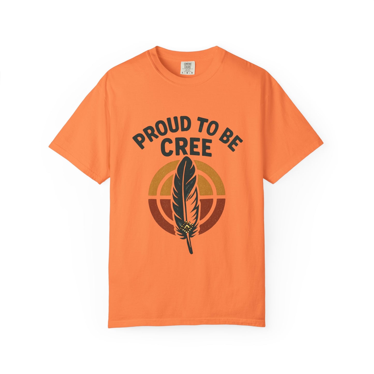 Proud to Be Cree Unisex Garment-Dyed T-shirt, Indigenous Pride Shirt, Ethnic Heritage Tee, Casual Wear, Gift for Native Culture Enthusiasts
