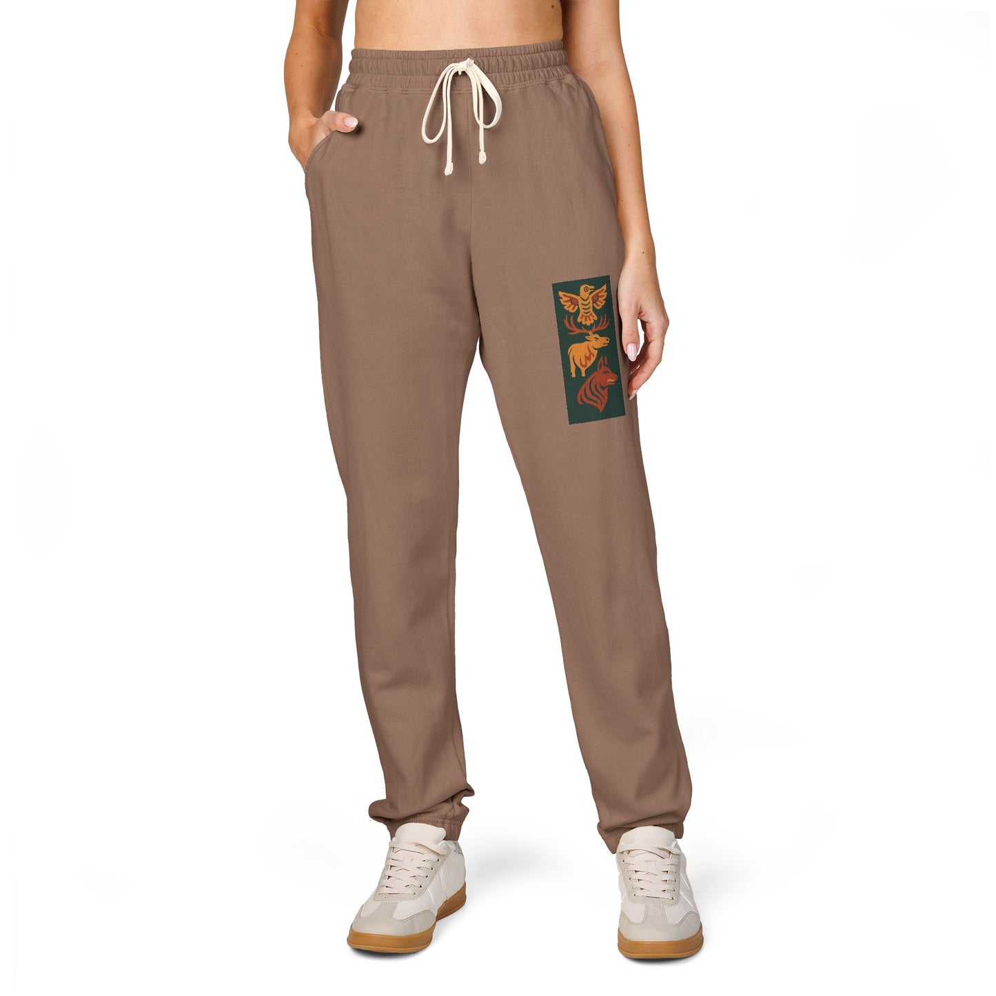 Cozy Flower-Printed Unisex Sweatpants, Fleece Lounge Pants, Casual Athleisure, Gift for Him/Her, Relaxation Wear