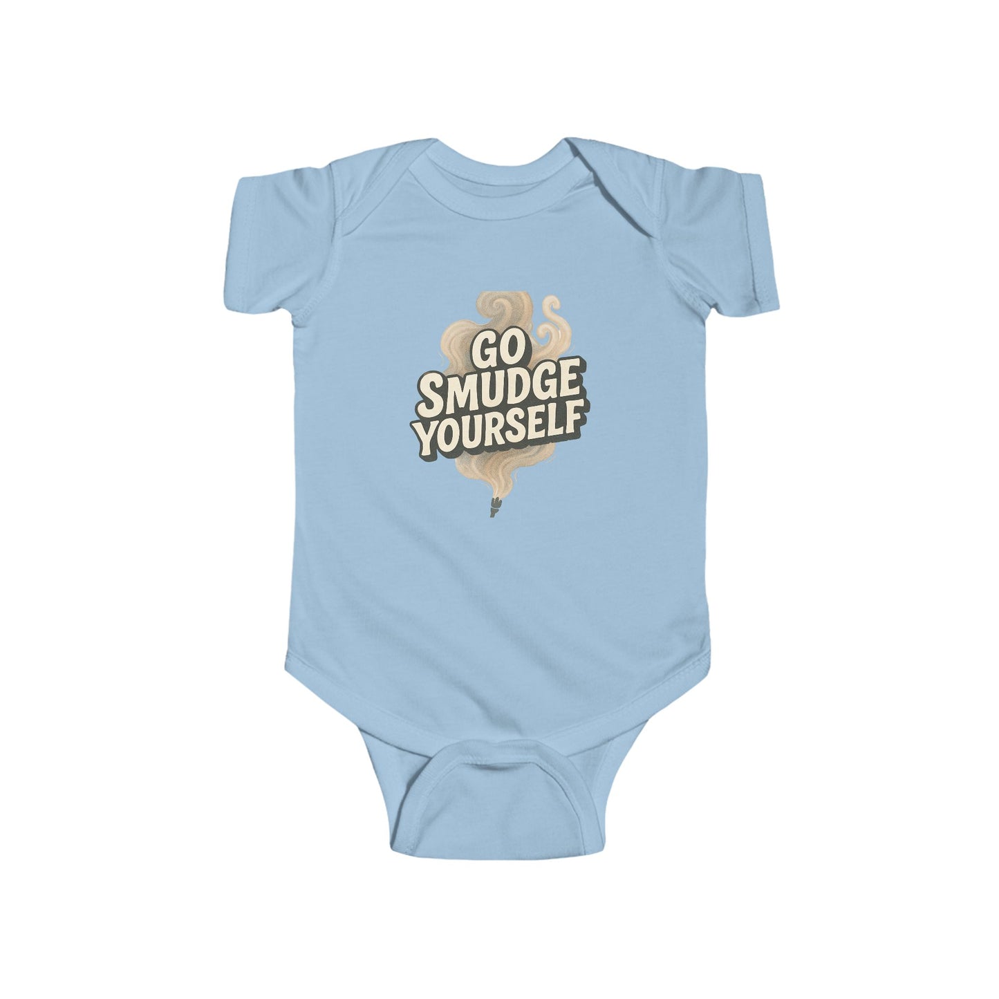 Go Smudge Yourself Baby Bodysuit - Funny Infant Outfit, Gift for New Parents, Unique Baby Shower Gift, Cute Baby Clothes, Baby Onesie