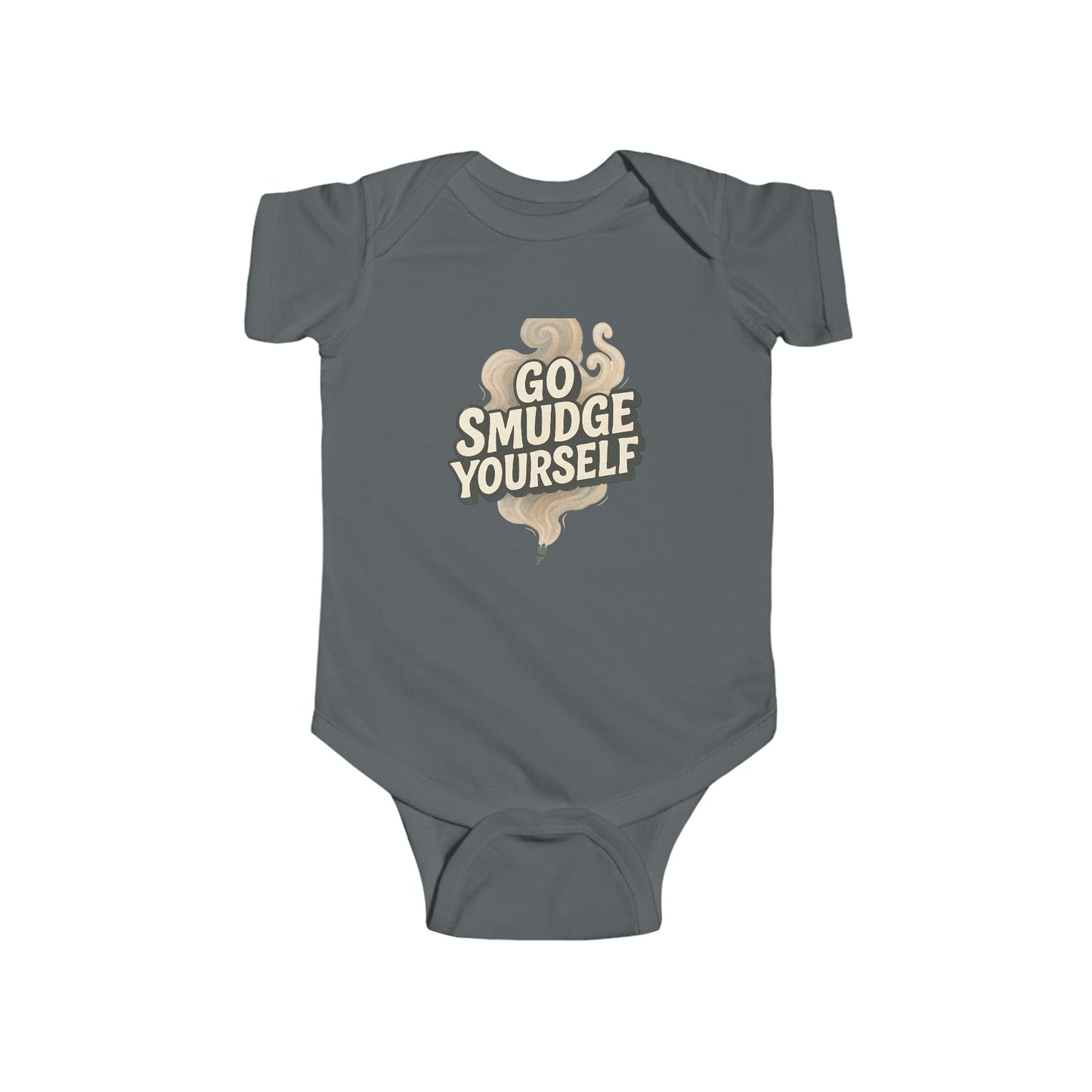 Go Smudge Yourself Baby Bodysuit - Funny Infant Outfit, Gift for New Parents, Unique Baby Shower Gift, Cute Baby Clothes, Baby Onesie