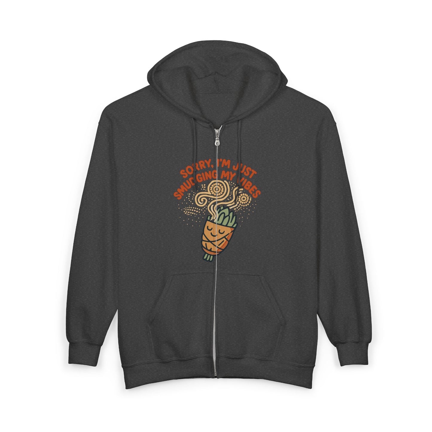 Groovy Vibes Hoodie, Comfortable Zip-Up Sweatshirt for Relaxed Style, Ideal Gift for Friends, Cozy Layer, Perfect for Casual Days