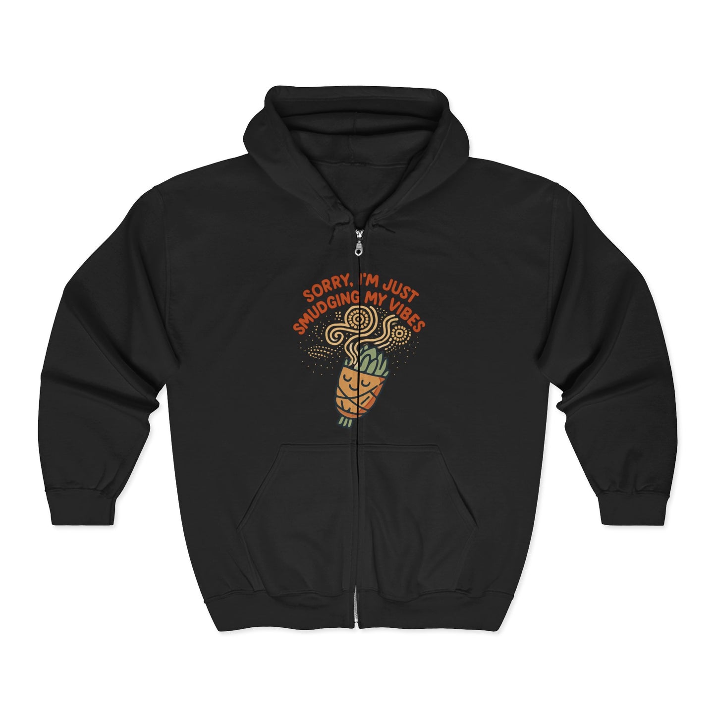 Groovy Vibes Hoodie, Comfortable Zip-Up Sweatshirt for Relaxed Style, Ideal Gift for Friends, Cozy Layer, Perfect for Casual Days