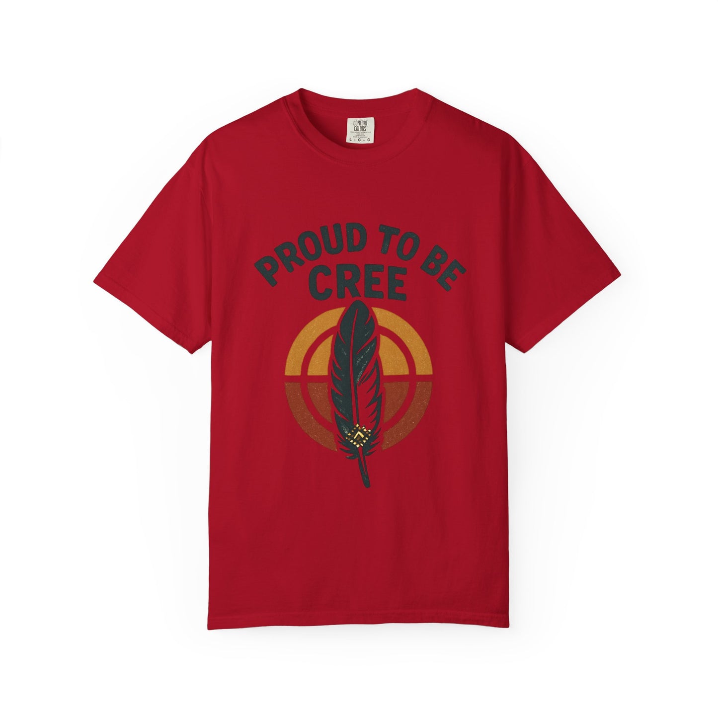 Proud to Be Cree Unisex Garment-Dyed T-shirt, Indigenous Pride Shirt, Ethnic Heritage Tee, Casual Wear, Gift for Native Culture Enthusiasts