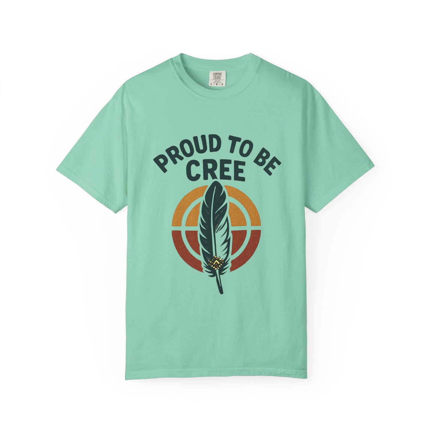 Proud to Be Cree Unisex Garment-Dyed T-shirt, Indigenous Pride Shirt, Ethnic Heritage Tee, Casual Wear, Gift for Native Culture Enthusiasts