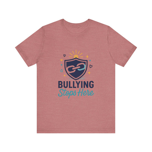 Anti-Bullying Unisex Tee, Supportive Shirt, Empowerment Gift, School Apparel, Awareness Merchandise