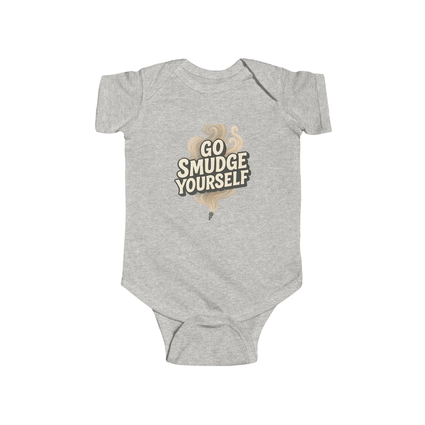 Go Smudge Yourself Baby Bodysuit - Funny Infant Outfit, Gift for New Parents, Unique Baby Shower Gift, Cute Baby Clothes, Baby Onesie