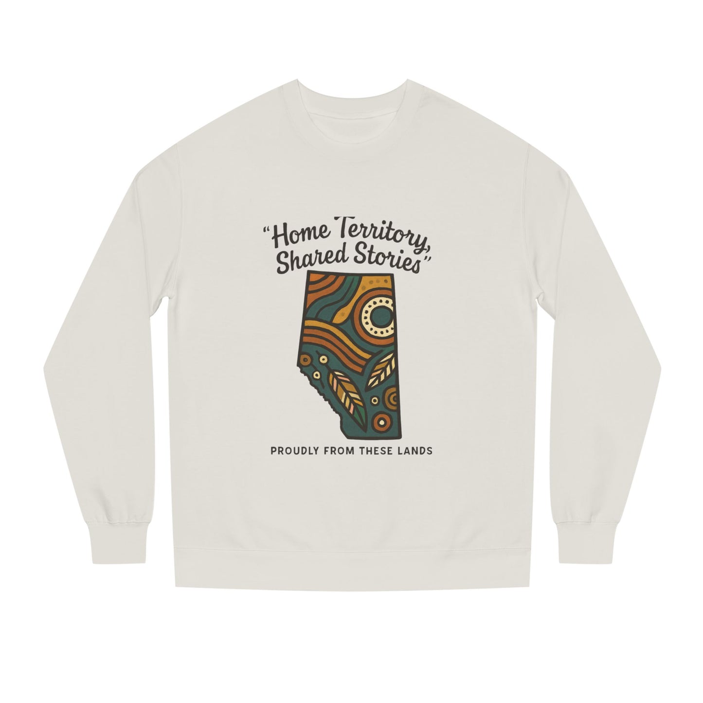 Cozy Cultural Sweatshirt, Home Territory Shared Stories Apparel, Unisex Gift, Casual Wear, Winter Wardrobe, Thoughtful Present